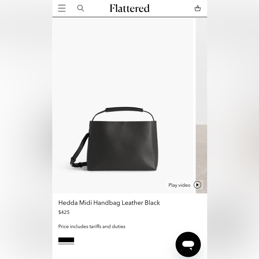 Hedda Dark Brown Leather Midi Handbag